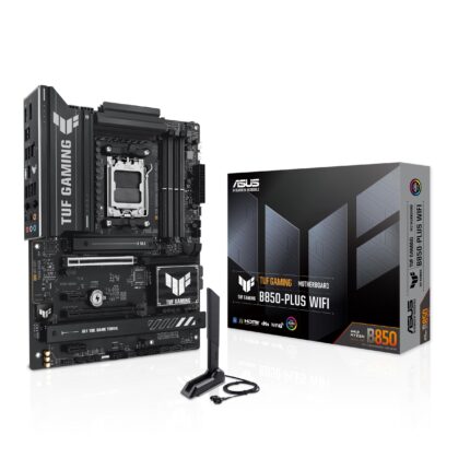 ASUS Tarjeta Madre TUF Gaming B850-PLUS WiFi ATX AM5 para AMD Ryzeb, DDR5, PCIe 5.0, Wi-Fi 7, Lista para IA_0