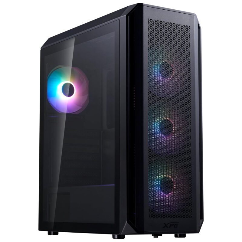 XPG VALORAIRPLUSMTA-BKCWW - Chasis de PC de Torre Media, Incluye Ventiladores 4ARGB, Color Negro_0