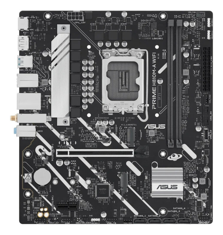 Tarjeta Madre Asus Prime H810m-a Wifi, Micro-atx, Ddr5 95gb_1