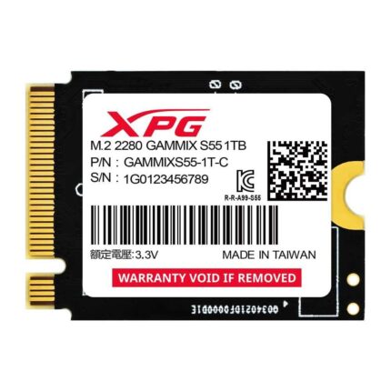 XPG SSD, GAMMIX S55, 1TB, M.2, 2230 PCIE Gen 4x4, 1.4, Lectura/5000, Escritura/3700 MBS_0
