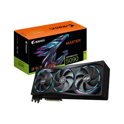 GIGABYTE Tarjeta gráfica AORUS GeForce RTX 5090 Master 32G, Sistema de refrigeración WINDFORCE, 32 GB 512 bits GDDR7, GV-N5090AORUS M-32GD_0