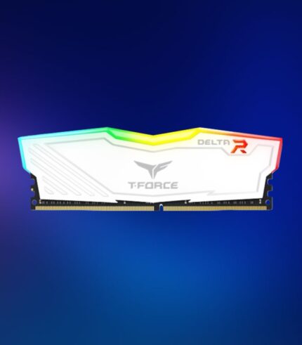 Kit Memoria RAM TeamGroup T FORCE Delta RGB DDR4 32GB (2x16GB) 3200Mhz Blanco_1
