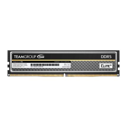 TEAMGROUP Elite Plus DDR5 16 GB 5600 MHz PC5-44800 CL46 sin búfer no ECC 1.1V UDIMM 288 Pines módulo de Memoria de computadora Ram (Negro) - TPBD516G5600HC4601_0