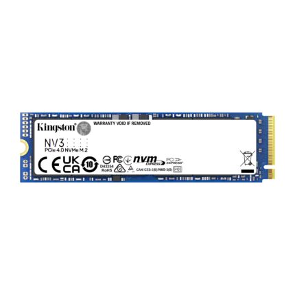Kingston SSD NV3, Capacidad: 1000GB, Factor de Forma: M.2 2280, Interfaz: NVMe PCIe Gen 4.0 x 4 Carriles, Lectura: 6000MB/s y Escritura: 4000MB/s, SKU: SNV3S/1000G_0