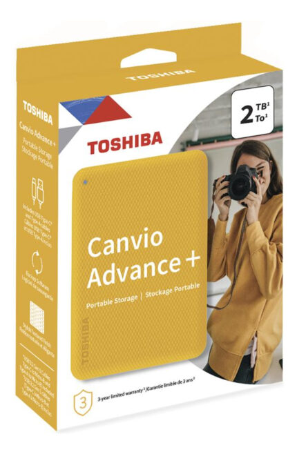 Disco Duro Toshiba Canvioadvance Plus, 2tb, Amarillo Usb 3.0_1