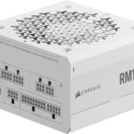 Corsair RM1000e (2025) Fuente de Alimentación ATX Totalmente Modular de Bajo Ruido con Cable 12V-2x6  Compatible con ATX 3.1 y PCIe 5.1, Eficiencia Cybenetics Gold, Condensadores a 105°C  Blanco_0