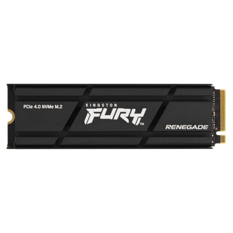 SSD Kingston Fury Renegade con Disipador De Calor, Listo para PS5, Capacidad: 2000 GB, Factor de Forma: M.2 2280, Interfaz: NVMe PCIe Gen 4.0, Lectura: 7300MB/s y Escritura: 7000MB/s, Numero de Parte: SFYRDK/2000G_0