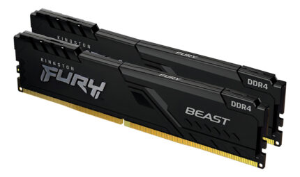Kingston Fury Beast Black 64gb Kit (2x32gb) 3200mhz Ddr4 Cl16 Udimm Memoria Gamer Para Pc Color Negro (kf432c16bbk2/64)_0