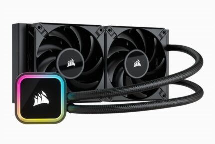 Corsair iCUE H100i RGB Elite Refrigeración líquida de CPU (16 LED RGB dinámicos, Ventiladores AF Elite Series FDB de 120 mm, Radiador de 240 mm, Zócalos LGA 1700, 1200, 115X, 2066 y AM4) Negro_0