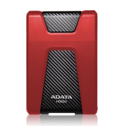 ADATA Disco Duro Externo HDD HD650, 1 TB, Rojo USB 3.1,Contra Polvo y Salpicaduras_0