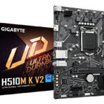 Tarjeta Madre Gigabyte H510m K V2, M-atx, S-1200, 64gb, Ddr4_0