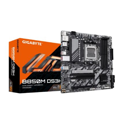 GIGABYTE B850M DS3H AMD AM5 LGA 1718 Placa Base, mATX, DDR5, 2X M.2, PCIe 5.0, USB-C, LAN de 2.5GbE, pestillo EZ, garantía de 5 años_0