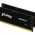 Kingston Fury Impact DDR5, Memoria Gamer para Laptop, 64GB Kit (2x32GB), 4800MT/s, CL 38, SODIMM 262-Pin, Negro, KF548S38IBK2-64_0