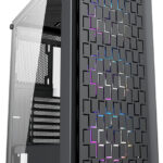 Gabinete Gamer YAGUARET BUSHIDO E ATX, Panel Lateral de Cristal Templado, Ventiladores RGB_0