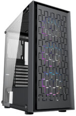 Gabinete Gamer YAGUARET BUSHIDO E ATX, Panel Lateral de Cristal Templado, Ventiladores RGB_0