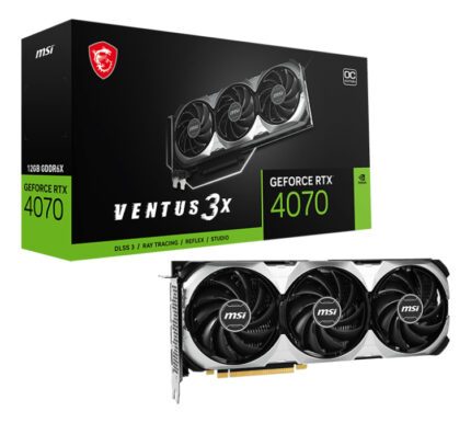 Tarjeta Video Msi Geforce Rtx 4070 Ventus 3x 12g Oc Gddr6x_0