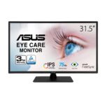 Monitor Eye Care Asus VA329HE, 31.5 pulgadas, Full HD (1920 x 1080), 75Hz, Adaptive-Sync/FreeSync, luz azul baja, sin parpadeo, se puede montar en la pared_0