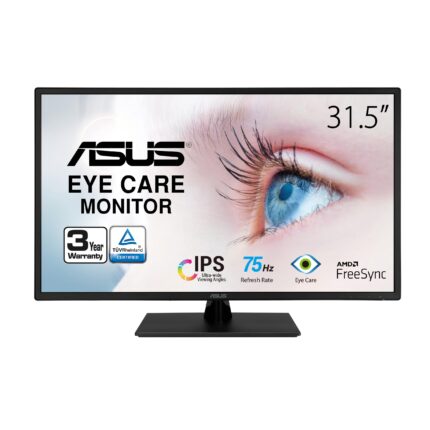 Monitor Eye Care Asus VA329HE, 31.5 pulgadas, Full HD (1920 x 1080), 75Hz, Adaptive-Sync/FreeSync, luz azul baja, sin parpadeo, se puede montar en la pared_0