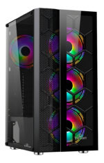 Gabinete Yeyian Rapture 2500, Midi Tower, Atx/micro Atx/mini-atx, Usb 2.0/3.0, Sin Fuente, 3 Ventiladores Argb Instalados, Negro_0