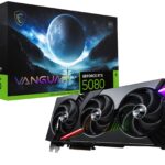 MSI Gaming RTX 5080 16G Vanguard SOC Tarjeta gráfica (16 GB GDDR7, 256 bits, Extreme Clock TBD MHz, DisplayPort x 3 2.1a, HDMI 2.1b, NVIDIA Blackwell Architecture)_0