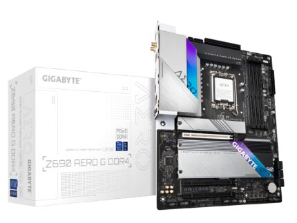 Gigabyte Z690 Aero G DDR4 (LGA 1700/ Intel Z690/ ATX/ DDR4/ Quad M.2/ PCIe 5.0/ USB 3.2 Gen2X2 Type-C/WiFi 6/ Intel 2.5 GbE LAN/Placa Madre)_0