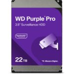 Western Digital 22TB WD Purple Pro Surveillance Disco Duro Interno HDD - SATA 6 GB/s, 512 MB de caché, 3.5" - WD221PURP_0