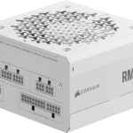 Corsair RM850e (2025) Fuente de Alimentación ATX Totalmente Modular de Bajo Ruido con Cable 12V-2x6  Compatible con ATX 3.1 y PCIe 5.1, Eficiencia Cybenetics Gold, Condensadores a 105°C  Blanco_0