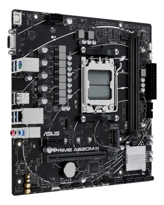 Tarjeta Madre Asus Prime A620m-k Am5 Ddr5 Pcie 4.0 Micro Atx_1