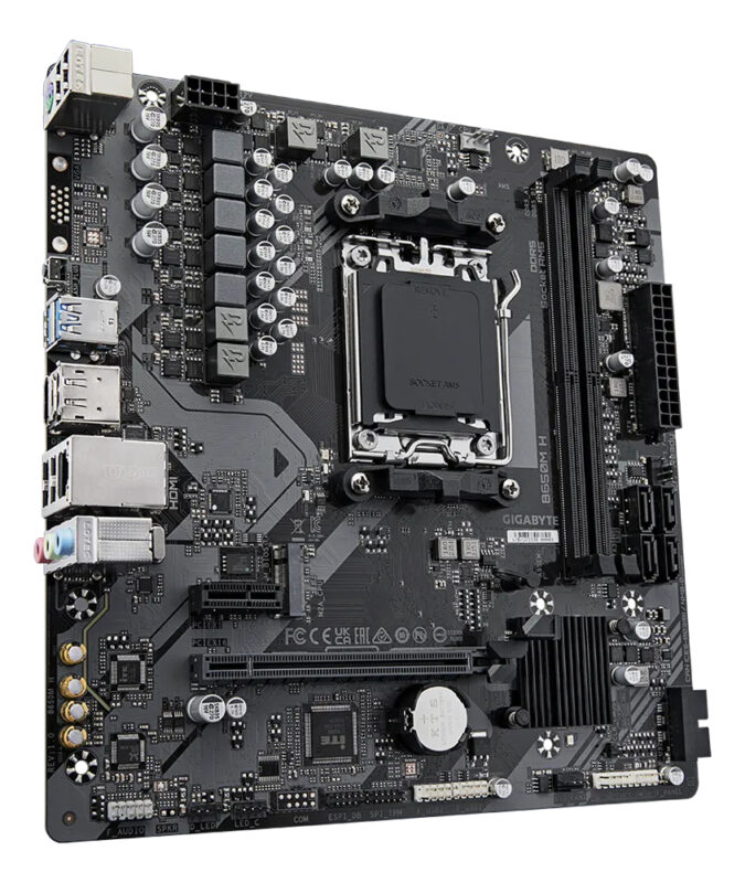Tarjeta Madre Gigabyte B650m H, M-atx, S-am5, Ddr5, 96gb_1