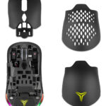 Yeyian Mouse Gamer Óptic, Inalámbrico, 26000dpi Con 6 Niveles Adjustables, 6 Botones Programables, Rgb, Swicth Intercambiable, Para Mac Y Windows, Negro, Ygm-wwrb-01_0