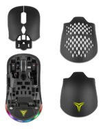 Yeyian Mouse Gamer Óptic, Inalámbrico, 26000dpi Con 6 Niveles Adjustables, 6 Botones Programables, Rgb, Swicth Intercambiable, Para Mac Y Windows, Negro, Ygm-wwrb-01_0