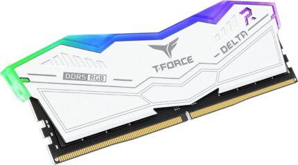 Kit Memoria RAM TeamGroup T FORCE Delta RGB 32GB 16GBX2 DDR5 DESKTOP 7800MHz Blanco_0