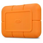 LaCie Rugged SSD 2TB Solid State Drive  USB-C USB 3.2 NVMe speeds up to 1050MB/s, IP67 Water Resistant, 3m Drop Resistant, Encryption, 5-Year Warranty with Data Recovery, 1 Mo Adobe CC (STHR2000800)_0
