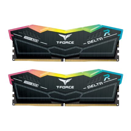 TEAMGROUP T-Force Delta RGB DDR5 Ram 32GB Kit (2x16GB) 6000MHz (PC5-48000) CL30 Módulo de memoria RAM de computadora (negro) para chipset serie 600 - FF3D532G600_0