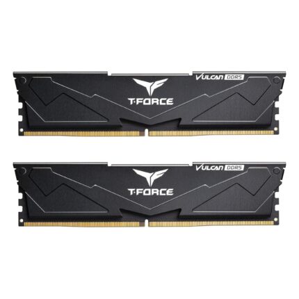 TEAMGROUP T-Force Vulcan DDR5 32GB (2x16GB) 6000MHz (PC5-48000) CL38 Módulo de Memoria de computadora Ram (Negro) para chipset 600 700 Series XMP 3.0 Ready - FLBD532G6000HC38ADC01_0