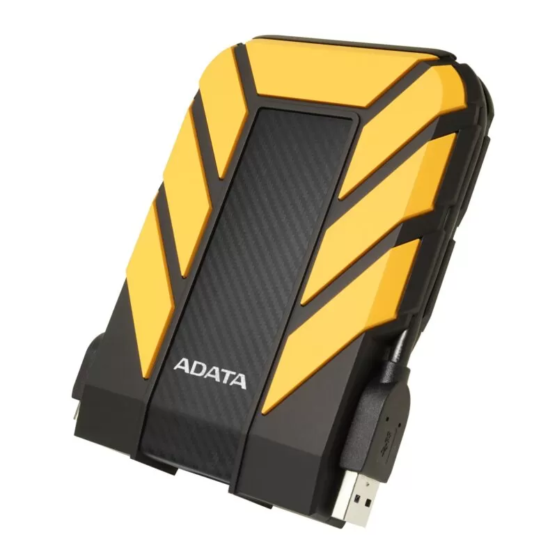 ADATA Disco Duro Externo HDD HD710P, 2 TB, Resistente a golpes,agua y polvo, certificación grado militar, Color Amarillo_0