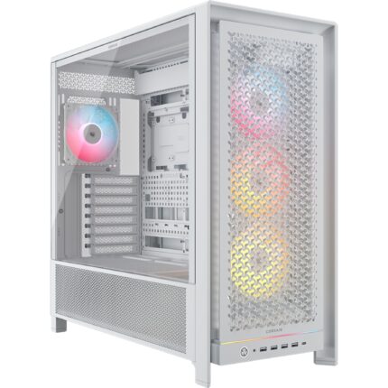 Corsair Frame 5000D RS ARGB Caja Modular Mid-Tower de Gran Flujo de Aire para PC  4X Ventiladores RS Preinstalados, Sistema de Montaje de Ventiladores InfiniRail  Blanc_0