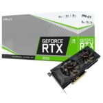 PNY Tarjeta de Video GeForce RTX 3050, 8GB, 128 bit, GDDR6, 1552 MHz, 7680x4320 Pixeles, PCI Express x16 4.0, 1xHDMI, 3xDisplayPorts, (VCG30508DFMPB)_0