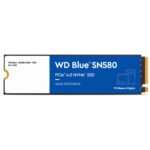 Western Digital 1TB WD Blue SN580 NVMe Unidad de Estado sólido Interna SSD - Gen4 x4 PCIe 16Gb/s, M.2 2280, hasta 4.150 MB/s - WDS100T3B0E_0