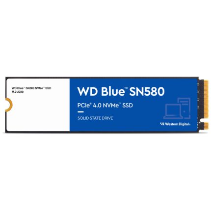 Western Digital 1TB WD Blue SN580 NVMe Unidad de Estado sólido Interna SSD - Gen4 x4 PCIe 16Gb/s, M.2 2280, hasta 4.150 MB/s - WDS100T3B0E_0