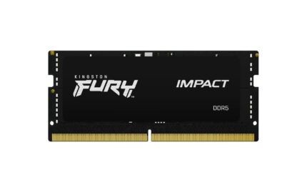 Kingston Fury Impact DDR5, Memoria Gamer para Laptop, Capacidad: 32GB, Frecuencia: 5600MT/s, Latencia: CL 40, Factor de Forma: SODIMM 262-Pin, Color: Negro, Numero de Parte: KF556S40IB-32_0
