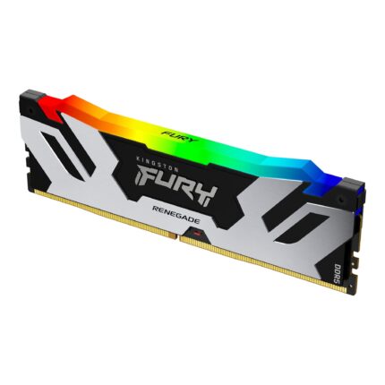 Kingston Fury Renegade RGB DDR5, Memoria Gamer para PC, Capacidad: 16GB, Frecuencia: 6400MT/s, Latencia: CL 32, Factor de Forma: DIMM 288-Pin, Color: RGB, Numero de Parte: KF564C32RSA-16_0
