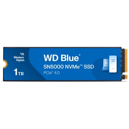 Western Digital 1 TB WD Blue SN5000 NVMe Unidad de Estado sólido Interna SSD - PCIe Gen 4.0, M.2 2280, hasta 5.150 MB/s - WDS100T4B0E_0