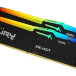 Kingston Fury Beast RGB 64GB (2x32GB) 6000MT/s DDR5 CL30 Memoria de computadora | AMD Expo | Kit de 2 | KF560C30BBEAK2-64_0