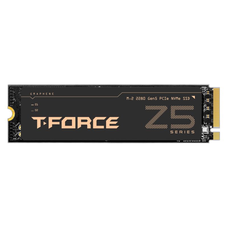 TEAMGROUP T-Force Z540 1TB DRAM SLC Cache 3D TLC NAND NVMe Phison E26 PCIe Gen5x4 M.2 2280 SSD para juegos con disipador de calor de grafeno ultrafino lectura/escritura 11700/9500 MB/s TM8FF1001T0C129_0