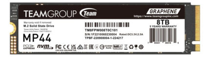Estádo Sólido Ssd Interno Team Group Mp44 Nvme, 8tb, M.2_0