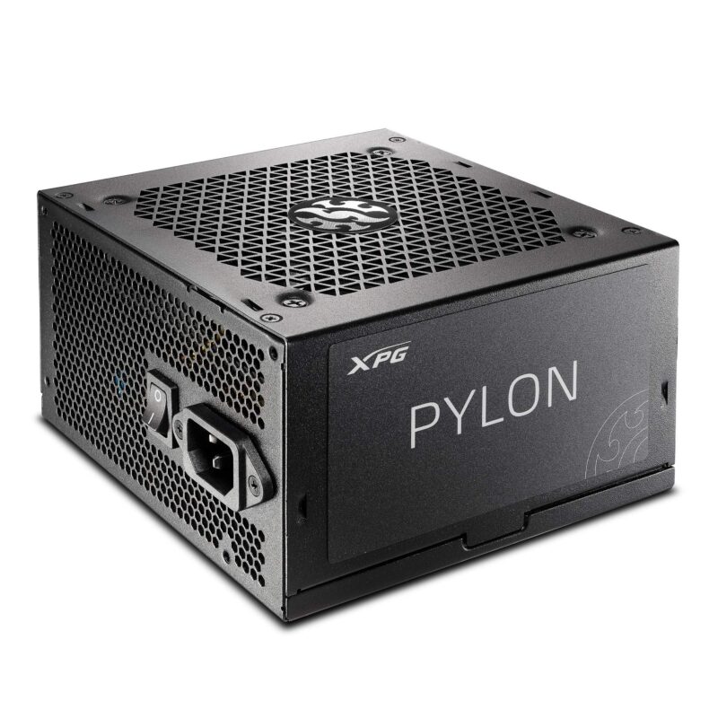 XPG Pylon Fuente de Alimentación Modular de 450W, Certificación 80 Plus Bronze, Color Negro (PYLON450B-BKCUS)_0