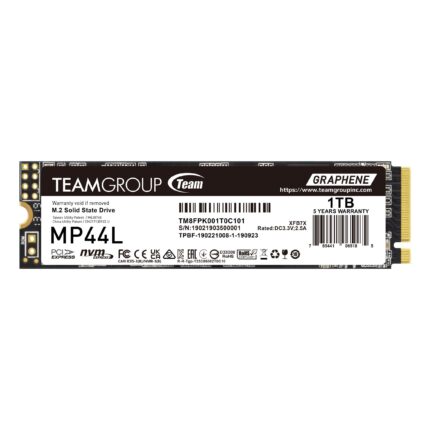TEAMGROUP MP44L 1TB SLC Cache NVMe 1.4 PCIe Gen 4x4 M.2 2280 SSD para portátil y computadora (R/W de Velocidad de hasta 5,000/4,500MB/s) TM8FPK001T0C101_0