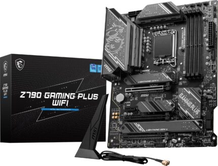MSI Z790 Gaming Plus WiFi-AMZ - Placa Base para Juegos (Compatible con procesadores Intel de 14ª/13ª/12ª generación, LGA 1700, DDR5, PCIe 5.0, Ranuras M.2, LAN de 2.5Gbps, USB 3.2 Gen2, Wi-Fi 6E,_0