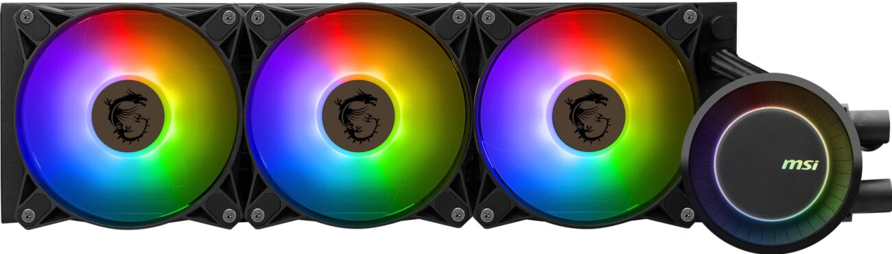 MSI MAG CORELIQUID E360 - Enfriador líquido para CPU AIO RGB - Radiador de 360 mm - 3 ventiladores ARGB PWN de 120 mm_0